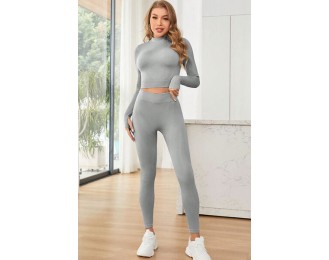 Long Sleeve Top and Leggings Active Set