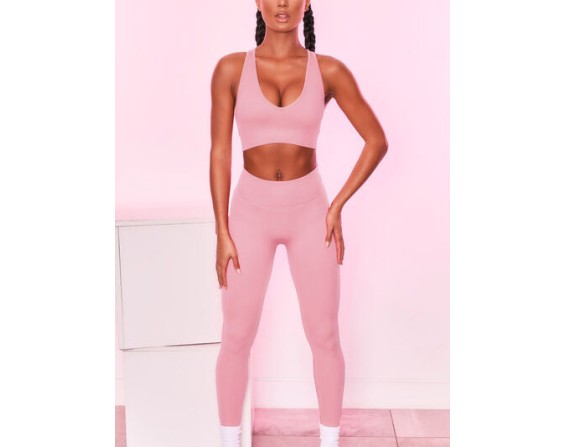 Scoop Neck Wide Strap Active Bra
