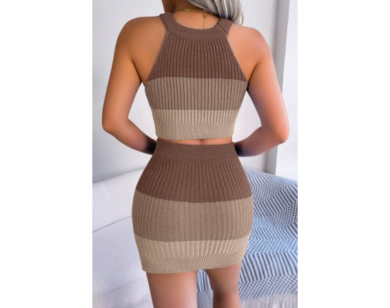 Sleeveless Top and Skirt Set
